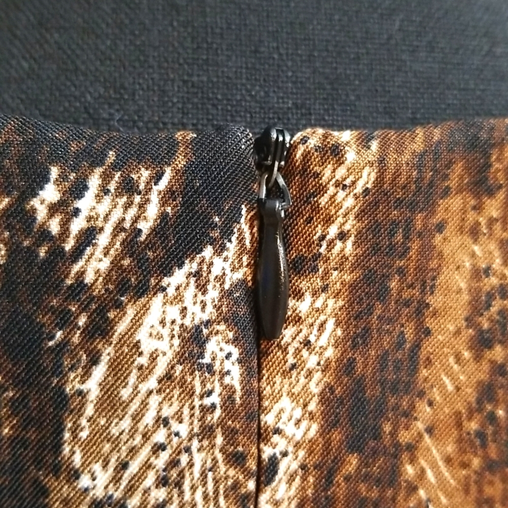 AB Studio black, brown & white dress in sz.6. - Picture 5 of 8